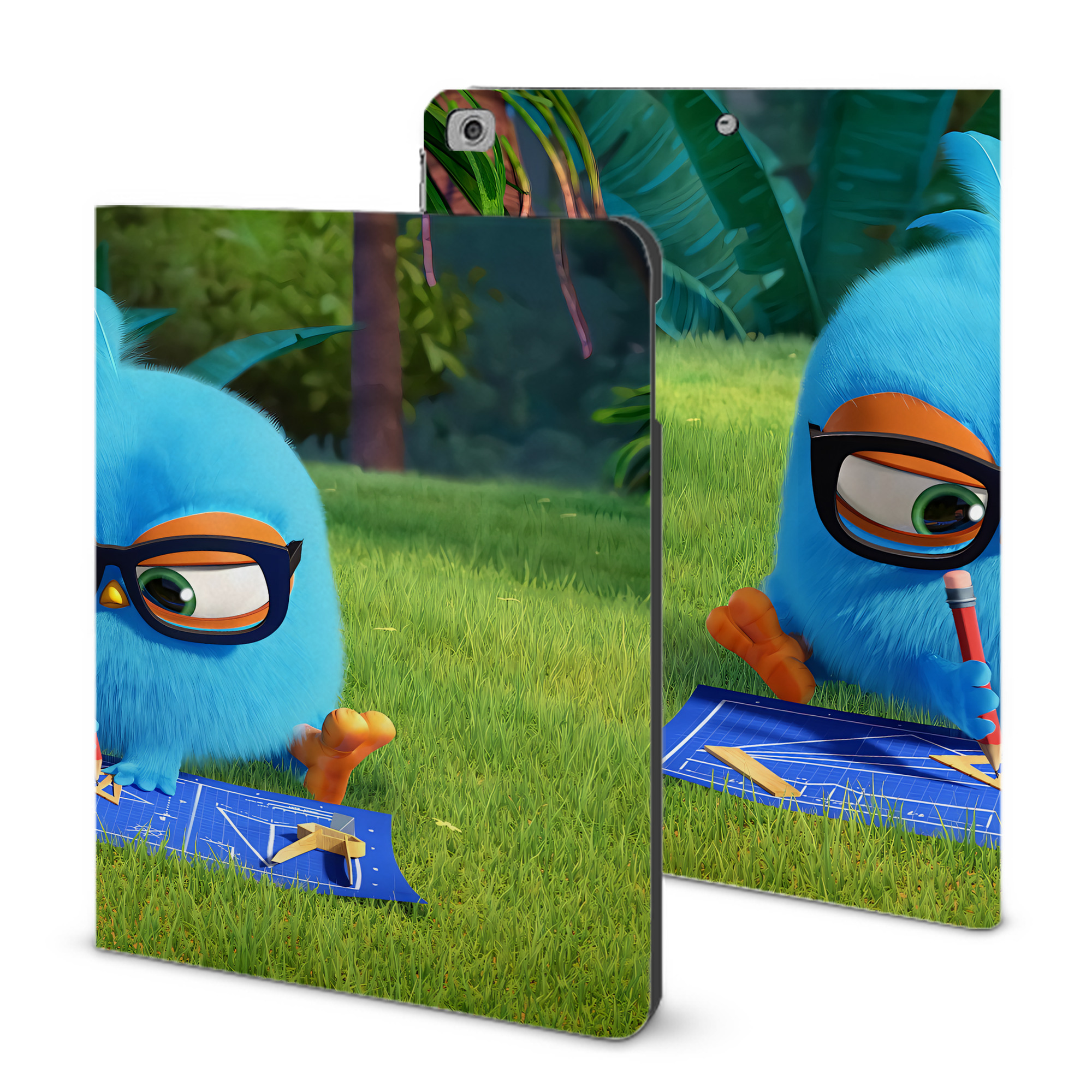 （画像用） Angry Birds アングリーバード IPad ケース ブック型 PUレザー TPU 耐衝撃 軽量 薄型 ペン収納なし 全面保護 IPad 各モデル対応